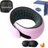Travel Pillow, Neck Pillow Travel, Memory Foam Neck Pillow Travel Neck Pillow for Traveling, Neck Support Travel Pillows for Long Flights, Neck Travel Pillows for Airplanes, Pink