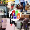 7 Pack Silicone Luggage Tag for Suitcases with Stainless Loop, TSA Approved, Privacy Protection Travel Essentials Bag Tags by Gostwo - Image 8