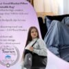 BlueHills Ultra Compact Travel Blanket Pillow in Portable Bag Case Soft 70 X 56 with Strap Backpack Clip Premium Cozy Soft Compact Pack Large Blanket for Airplane Flight Layover Grey - Gray C002 - Image 9