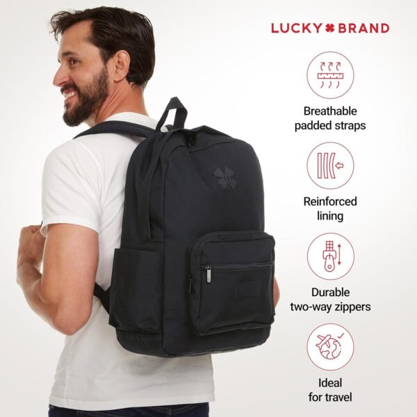 Lucky Backpack for Men, Premium Laptop Backpack, Travel Backpack for Women, Lightweight Backpacks, Comfortable Mens Back Pack - Image 3