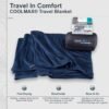 COCOON - Coolmax Travel Blanket | Compact Throw Blanket for Camping and Hiking | Fits in Backpack | Attaches to Luggage | Travel Essential | Fast Drying (Regular 70" x 55") - Image 5