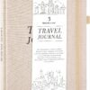 Travel Journal for Women, Adventure Book for 20 Trips, Travel Journal Notebook Diary for Traveler, Vocation Planner, Travel Gifts(126 Pages, Beige)