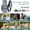 Water Bottle Holder with Strap, 32/40oz Water Bottle Bag Crossbody Insulation Water Bottle Holder with Adjustable Shoulder Strap, 4 Pockets for Walking,Camping,Hikingand Fishing - Image 7