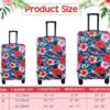 Amylove 3 Pcs Suitcase Covers Protective Washable Suitcase Protector Anti Scratch Luggage Cover Protector for 18-28 Inch Luggage (Floral) - Image 2