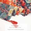 GUZOSJO Women's Boho Cotton Hemp Lightweight Floral Printed Scarf Long Shawl Wrap Scarf Head Shawl for Fall Spring - Image 8