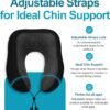 Adjustable Travel Pillow for Neck Support & Comfort, Lightweight Memory Foam Travel Neck Pillow for Sleeping - Washable & Breathable Plane Pillow for Traveling with Eyemask, Earplug & Carry Bag - Image 3