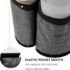 riemot Luggage Travel Cup Holder Free Hand Drink Carrier - Hold Two Coffee Mugs - Fits Roll on Suitcase Handles - Gifts for Flight Attendants Travelers Accessories Grey - Image 4