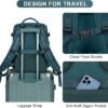 coofay Travel Backpack For Women Men Airline Approved Carry On Backpack Flight Approved Waterproof Sports Luggage Backpack Casual Daypack Small Hiking Backpack - Image 7