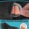 AIR Inflatable Travel Pillow - Hooded Neck Pillow Airplane - Travel Neck Pillow - Car & Plane Pillow - Airplane Pillow for Long Flight - Inflatable Neck Pillow for Traveling on Plane - Black - Image 7