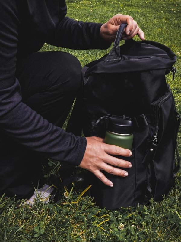 Sport Travel Outdoor Water Bottle with Spout and Straw Lids | Leak Proof | Insulated Stainless Steel Double Walled | BPA and Sweat free | Hot & Cold | For Kids Men & Women (Green, 18 oz) - Image 5