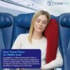 Travelrest Ultimate Travel Neck Pillow-Ergonomic, Patented and Adjustable for Airplanes, Cars, Buses, Trains, Office Napping, Camping, Wheelchairs (Rolls up Small) - Image 3