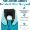 Adjustable Travel Pillow for Neck Support & Comfort, Lightweight Memory Foam Travel Neck Pillow for Sleeping - Washable & Breathable Plane Pillow for Traveling with Eyemask, Earplug & Carry Bag - Image 3