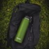 Sport Travel Outdoor Water Bottle with Spout and Straw Lids | Leak Proof | Insulated Stainless Steel Double Walled | BPA and Sweat free | Hot & Cold | For Kids Men & Women (Black, 22 oz) - Image 8