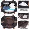 CAMTOP Women Travel Tote Overnight Weekender Carry On Bag With Luggage Sleeve and Shoes Compartmet - Image 4