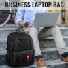 YOREPEK Travel Backpack, Extra Large 50L Laptop Backpacks for Men Women, Water Resistant College Backpacks Airline Approved Business Work Bag with USB Charging Port Fits 17 Inch Computer, Black - Image 4