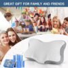 Pillow for Neck Pain Relief, Cervical Neck Pillow, Ergonomic Contour Memory Foam Pillow with Cooling Pillowcase, Orthopedic Neck Support Pillow for Side, Back, and Stomach Sleepers(White) - Image 7