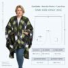Berkshire Blanket Double Sided Sherpa Wearable Blanket,Warm Cozy Shawl with Pockets Plush Cape Wrap - Image 7