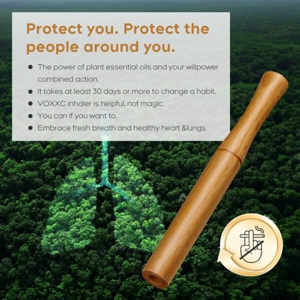 Quit Smoking Inhaler,Essential Oil Inhaler,Portable Smokeless Inhalers,Wooden Vaporless Inhaler,Mini Travel Essentials,Gifts for Men Who Have Everything,Gifts for Women - Image 4