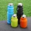 4 Pack Collapsible Water Bottles 18.6oz Silicone Foldable Water Bottle Reusable Portable Travel Cups Leakproof with Hook for Sports Gym Camping Hiking Outdoor Indoor Essential - Image 4