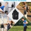 icolor Gym Magnetic Bag Water Bottle Holder Gym Bottle Carrier Bag with Phone Pockets & Handle Shoulder Strap Gym Accessories Organizer for Men Women,5 Built-in Magnets Gym Bag Pouch Sleeve - Image 6