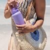 Ello Cooper 22oz Stainless Steel Water Bottle with Straw and Carry Handle, Double Walled and Vacuum Insulated Metal, Leak Proof Locking Lid with Soft Silicone Spout, Reusable, BPA Free, Lilac - Image 2