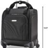 Samsonite Underseat Carry-On Spinner with USB Port, Jet Black, One Size - Image 10