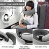 Neck Pillow, 2024 New Neck Pillow, Memory Cotton Neck Pillow, Can Store U-Shaped Pillow, Suitable for Airplanes, Cars, Offices, Upright Sleeping Neck Pillow (Gray) - Image 2