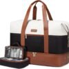LOVEVOOK Weekender Bag, Large Travel Duffel Bag for Women with 2 Packing Cubes, Carry on Overnight Bag with Shoe Compartment, Mom Hospital Bags for Labor and Delivery