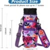 32 40 oz Water Bottle Carrier with Strap, Neoprene Water Bottle Sleeve Bag with 2 Pockets Insulated Flask Sling Holder for Walking Hiking Gym - Image 6
