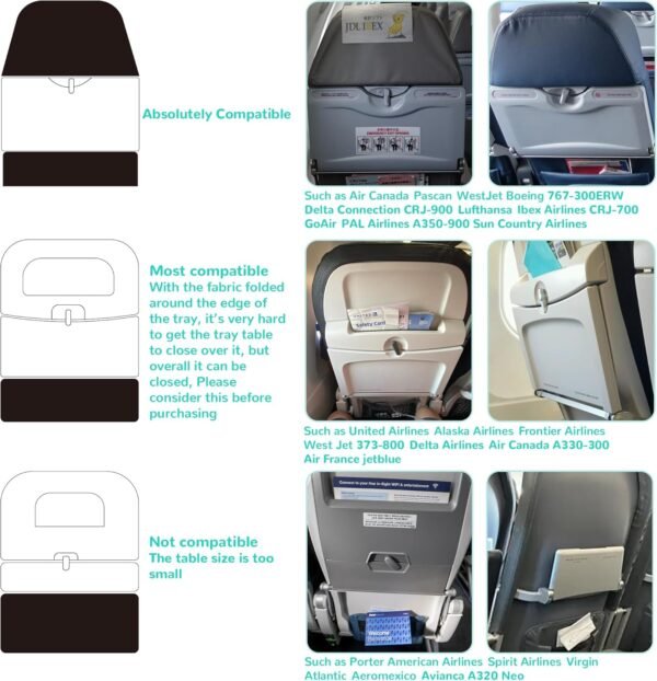 Toddler Airplane Seat Extender, Multipurpose Toddler Flight Sling Travel Bed, Comfort Baby Plane Foot Rest for Flying, Toddler Airplane Traveling Essentials - Fit Economy Seat - Image 5