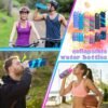 Collapsible Water Bottle 6 Pack Silicone Foldable Water Bottle with Carabiner BPA Free Expandable Water Bottle 500ml Leak Proof Portable Sport Water Bottle for Travel Gym Camping Hiking (Colorful) - Image 5