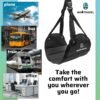 Airplane Foot Rest - Portable Airplane Foot Hammock for Flying Comfortably - Compact, Breathable Mesh Foot Sling for Airplane Travel - Long Flight Essentials - International Travel Must Haves - Image 5