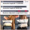 TOOVREN 2-in-1 Travel Belt for Luggage Straps Add a Bag Bungees Luggage Strap Over Handle Suitcases Belt for Carry On Bag Elastic Belt Adjustable Suitcase Strap Airport Travel Accessories Gray - Image 2