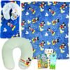 Mickey Mouse Travel Blanket - Mickey Mouse Travel Pillow Bundle Includes Mickey Mouse Travel Blanket, Mickey Mouse Travel Pillow, Create-A-Face Sticker Book, More | Mickey Mouse Travel Set