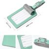 Travelambo 4 Pack Leather Luggage Tags for Suitcases Travel Tags - Image 3