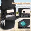 SITHON Water Bottle Carrier Bag with Adjustable Shoulder Strap, Sports Water Bottle Sling Case Holder Sleeve Pouch with 2 Pockets/Hand Strap for Hiking Travelling School Camping (Black) - Image 2