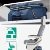 BAGSMART Underseater Carry On Luggage Airline Approved with Spinner Wheels, 16 Inch Luggage with TSA Lock, Overnight Rolling Softside Suitcases for Women, Navy Blue - Image 4