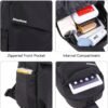 Crossbody Bags for Women Men - Travel Sling Backpack with Water Bottle Pocket, Multipurpose Chest Cross Body Shoulder Bag, Hiking Casual Daypack for Women Men - Black - Image 3
