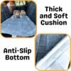 Deluxe Dog Bed Grey, Pad Topper, Pet Bed Mat, Non-Slip Bottom, Couch Cover Blanket, Dog Travel Bed, Custom Fit Cushion for Backseat Extenders, and Seat Covers - Image 3