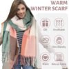 YSense Women's Long Plaid Blanket Scarf Chunky Oversized Winter Fall Warm Scarf Big Tartan Scarves Wrap Shawl Ladies Gifts - Image 5
