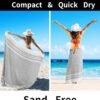 Ginat Turkish Beach Towel Boho Beach Throw Blanket Anti Resistant Sand Free Quick Dry Lightweight Sandless Cloud Hawaii Honeymoon Travel Essentials Xl Big Huge Jumbo Women Summer Vacation Gift - Image 3