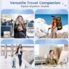 DreamShore Stuffable Neck Pillow for Travel with Hood - Adjustable Velvet Travel Pillow with Earplugs & Eye Mask, Ultimate Carry-On Travel Neck Pillow for Airplane, Travel Pillow for Extra Luggage - Image 5
