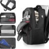 Extra Large Backpack, 50L Travel Backpack, 17 inch Laptop Backpack for Men, TSA Approved Heavy Duty Backpack with USB Charging Port, Anti Theft Backpack for Business Work College, Black - Image 2