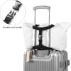 Luggage Straps Bag Bungees for Add a Bag Easy to Travel Suitcase Elastic Strap Belt， High Elastic Suitcase Adjustable Belt Bag Bungees with Buckles (black/black) - Image 2