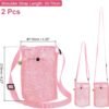 uxcell Water Bottle Holder with Adjustable Shoulder Straps Water Bottle Carrier Bag Mesh Crossbody Water Bottle Carrier with Pocket for Sports Hiking Walking Travel - Image 2