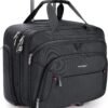 BAGSMART Rolling Laptop Bag, Briefcase with Wheels Fits 17.3 Inch Laptop, Overnight Rolling Bag with TSA Lock, Computer Bag for Travel/Men/Women, Black