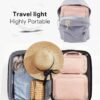OlarHike Travel Toiletry Hanging Bag Waterproof Bags, Makeup bag, Toiletries, Jewelry, Travel Essentials 3 in 1 Packing Organizers, Cosmetic Travel-Sized Container, Medium Capacity for Women pink - Image 6