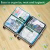 BRODI 6 Combo Pack Travel Vacuum Bags with Pump - Compression Bags for Travel,Vacuum Storage Bags for Space Saver & Travel Essentials,Vacuum Seal Bags for Clothing,Travel Vacuum Bags for Luggage - Image 6