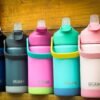 12oz Kids Water Bottle with Straw Lid | 100% Leak Proof | Insulated Stainless Steel Double Walled Thermos | BPA and Sweat free | Hot & Cold (Gray) - Image 4