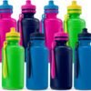 Bulk Water Bottles for Kids - (Pack of 12) 18 oz - 7.5 Inch BPA-Free Plastic water Bottles with Pop-Up Tops & Handles for Summer, reusable water bottles bulk For School, sports Birthday Party Favors - Image 8